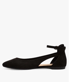 ballerines femme a talon plat unies avec bride cheville noir standard ballerinesA571701_3