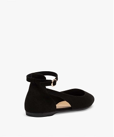 ballerines femme a talon plat unies avec bride cheville noir standard ballerinesA571701_4