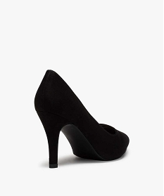 Escarpin noir sale pied large
