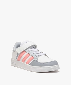 baskets fille a lacets et scratch - adidas breaknet blancA588501_2