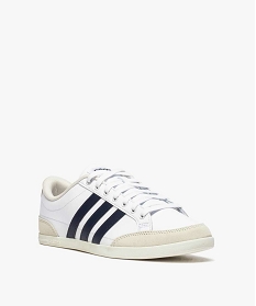 baskets homme bicolores a lacets - adidas caflaire blancA594301_2