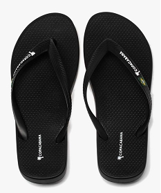 GEMO Tongs homme unies à bride souple - Copacabana noir vif