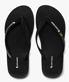 tongs homme unies a bride souple - copacabana noir tongs et espadrillesA596801_4