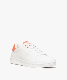 baskets femme a details contrastes - fila crosscourt blanc baskets et tennisA600401_2