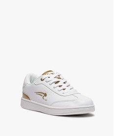 tennis femme a lacets avec details metallises - airness blancA600801_2