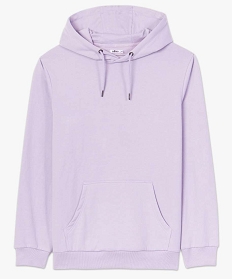 sweat homme a capuche avec poche kangourou violetA619901_4