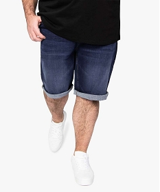 bermuda homme en jean gris shorts en jeanA622101_1