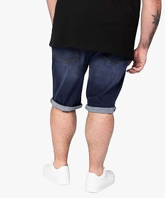bermuda homme en jean gris shorts en jeanA622101_3