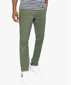 pantalon homme chino coupe slim vert pantalons de costumeA622801_1