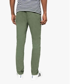 pantalon homme chino coupe slim vert pantalons de costumeA622801_3