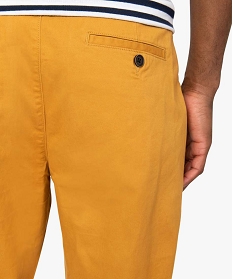 pantalon homme chino coupe slim jaune pantalons de costumeA622901_2