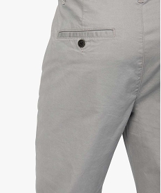 pantalon homme chino coupe slim gris pantalons de costumeA623001_2