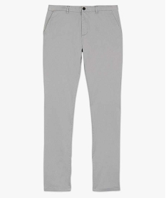 pantalon homme chino coupe slim gris pantalons de costumeA623001_4