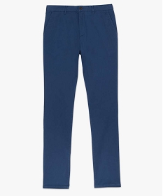 pantalon homme chino coupe slim bleu pantalons de costumeA623101_4
