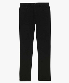 pantalon homme 5 poches coupe regular en toile unie noir pantalonsA623201_4