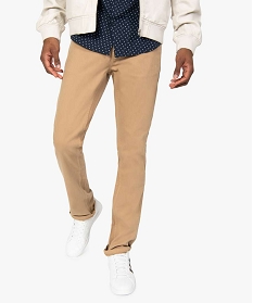 pantalon homme 5 poches coupe straight beigeA623301_1