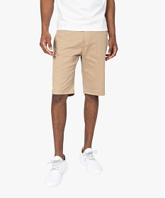 bermuda homme en coton stretch beige shorts et bermudasA625501_1