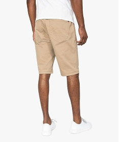 bermuda homme en coton stretch beige shorts et bermudasA625501_3