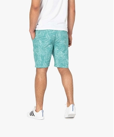 bermuda homme motif feuillage tropical multicolore shorts et bermudasA626001_3