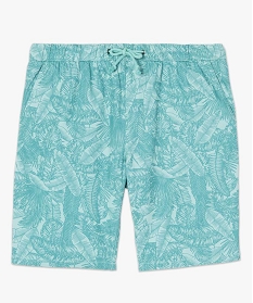 bermuda homme motif feuillage tropical multicolore shorts et bermudasA626001_4