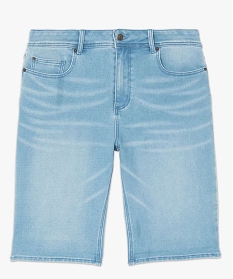 bermuda homme en jean extensible bleu shorts et bermudasA632901_4