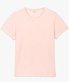 tee-shirt homme a manches courtes avec finitions roulottees rose tee-shirtsA640701_4