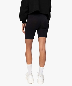 legging court femme en maille extensible noir leggings et jeggingsA647301_3