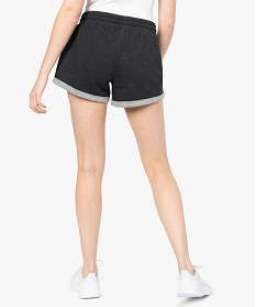 short femme en maille coupe large gris shortsA650401_3