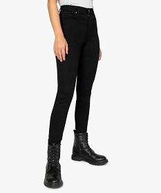 jean femme coupe skinny taille haute noir pantalons jeans et leggingsA652401_1