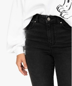 jean femme coupe skinny taille haute grisA652501_2