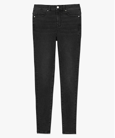 jean femme coupe skinny taille haute grisA652501_4