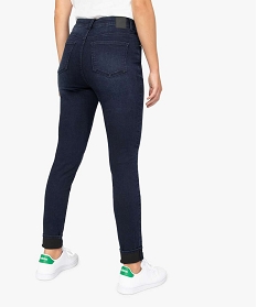 jean femme coupe skinny taille haute bleu pantalons jeans et leggingsA652601_3