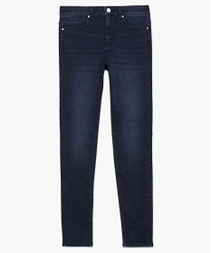 jean femme coupe skinny taille haute bleu pantalons jeans et leggingsA652601_4