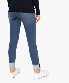 jean femme coupe skinny taille haute bleu pantalons jeans et leggingsA652701_3