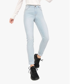 jean femme coupe slim taille normale bleu slimA653101_1