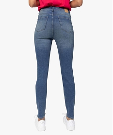 jean femme coupe slim taille haute grisA653601_3