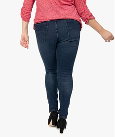 jean femme grande taille coupe slim taille normale confort bleu pantalons et jeansA655501_3