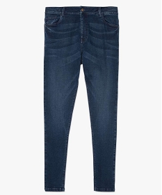 jean femme grande taille coupe slim taille normale confort bleu pantalons et jeansA655501_4