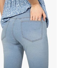 bermuda femme en jean avec revers bleuA656901_2