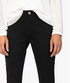 pantalon femme facon jean coupe slim noir pantalonsA659601_2