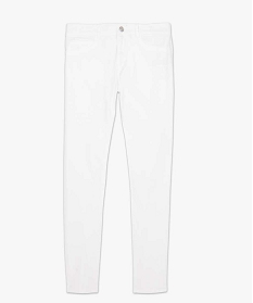 pantalon femme facon jean coupe slim blanc pantalonsA659701_4