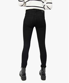 jean femme coupe skinny taille normale noir pantalonsA659801_3