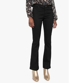 GEMO Jean coupe Bootcut femme noir vif
