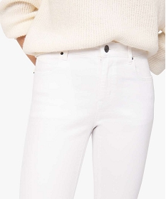jean femme coupe skinny taille normale blancA660101_2