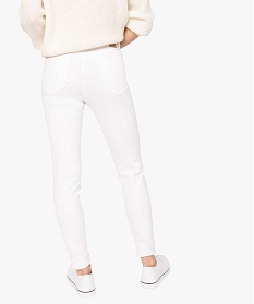 jean femme coupe skinny taille normale blanc pantalonsA660101_3