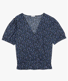 tee-shirt femme avec decollete cache-cœur – lulucastagnette imprime t-shirts manches courtesA696301_4