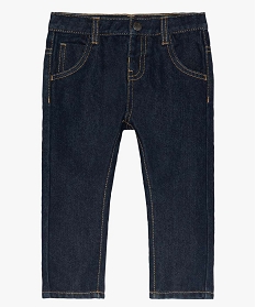 GEMO Jean bébé garçon coupe droite bleu chine