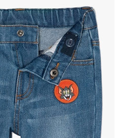 jean bebe garcon a patchs - tom jerry gris jeansA709201_2