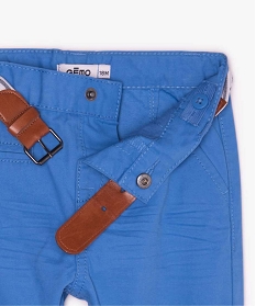 pantalon bebe garcon chino avec ceinture rayee bleu pantalonsA710201_2