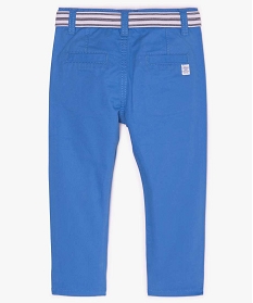 pantalon bebe garcon chino avec ceinture rayee bleu pantalonsA710201_3